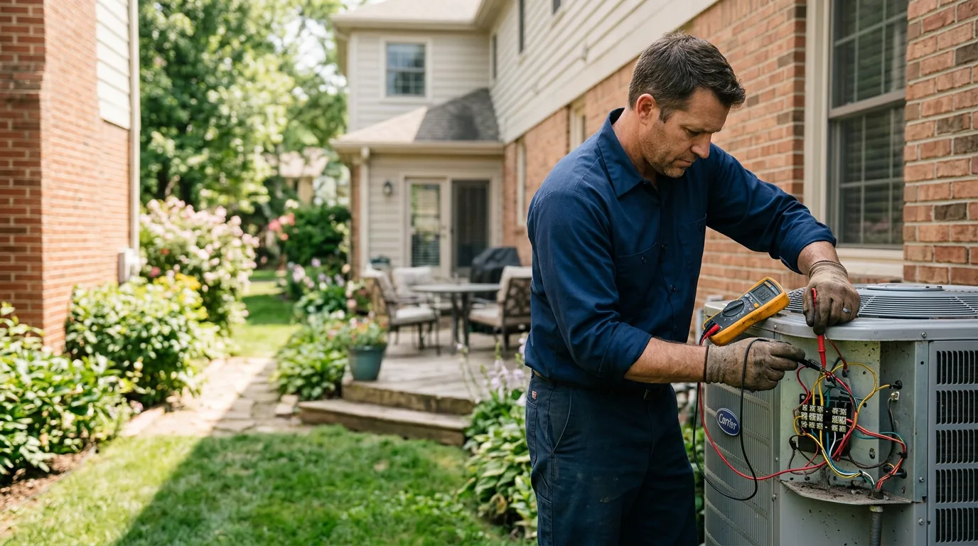HVAC technician working near Barnstead, NH